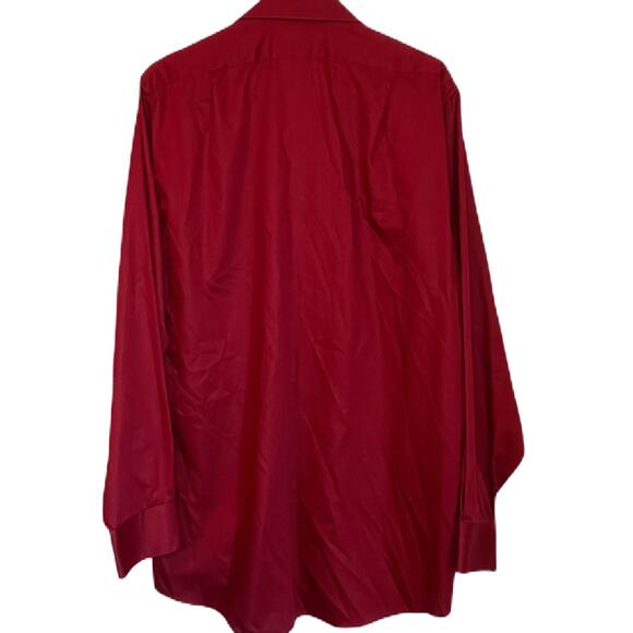 Van Heusen Cranberry Wrinkle Free LS Dress Shirt 16 34/35 - Picture 2 of 3
